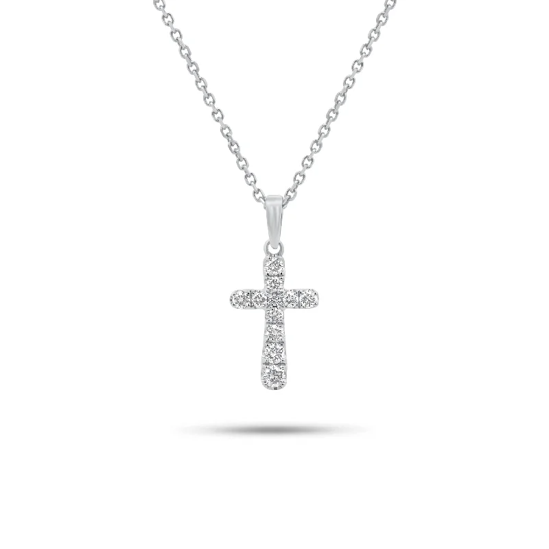 Women’s gemstone choker necklaces-0.23 ct Diamond Cross Pendant