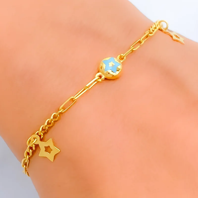 Women’s layered bracelets-Stunning Adorned 21k Gold Bracelet