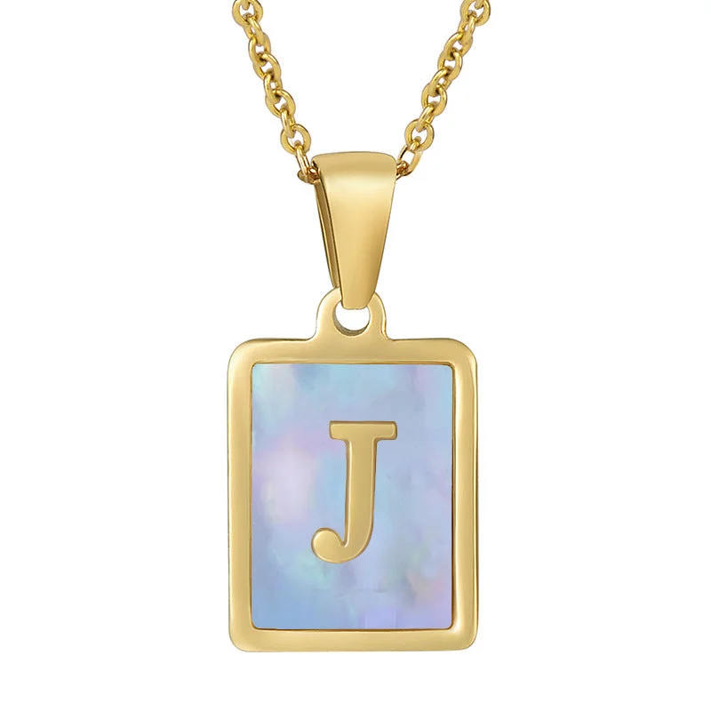 Gold J (Including Chain)