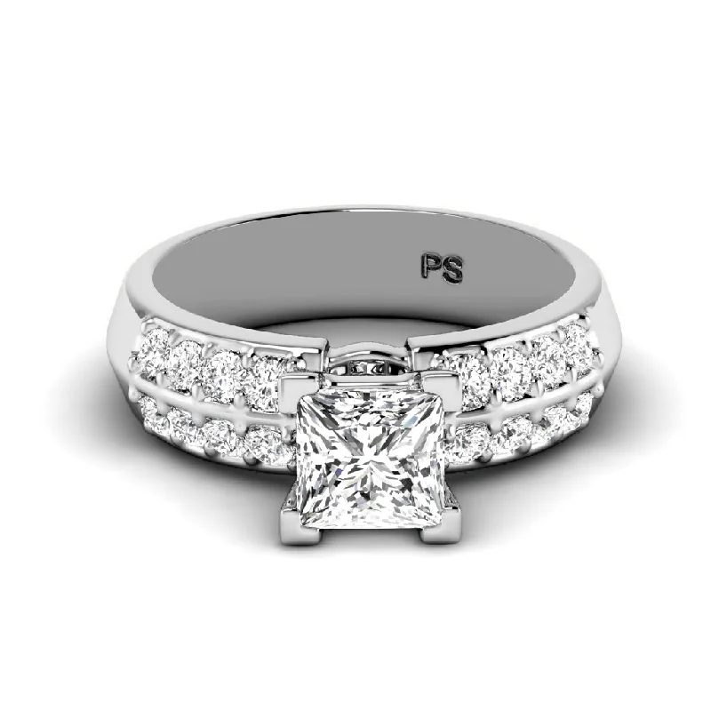 Women’s vintage engagement rings-0.85-3.35 CT Round Cut Lab Grown Diamonds - Engagement Ring