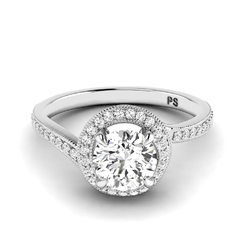 Women’s radiant cut engagement rings-0.60-1.75 CT Round Cut Diamonds - Engagement Ring