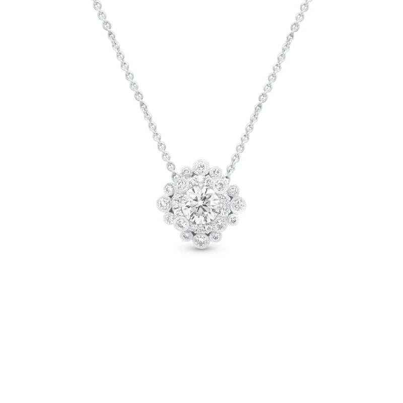 Women’s personalized necklaces-Elaborate Diamond Pendant