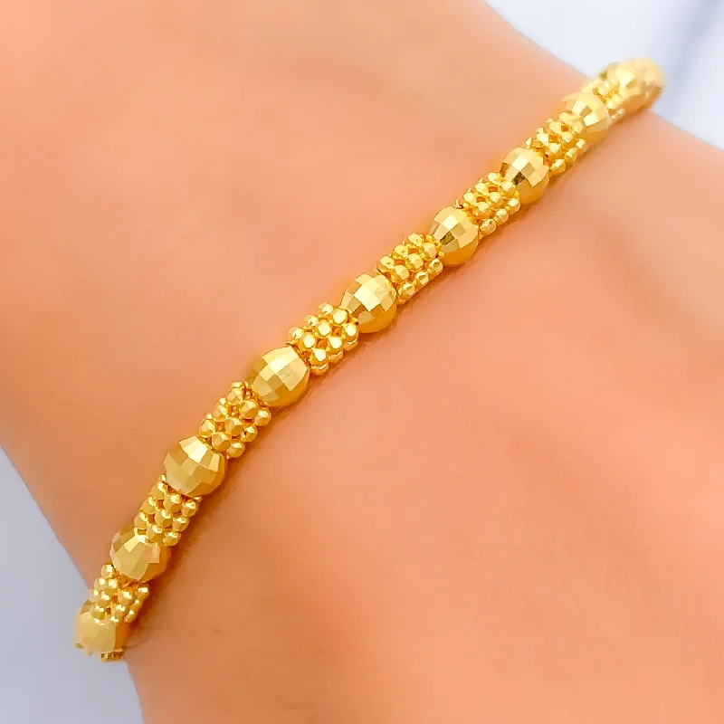 Women’s rose gold bangles-Graceful Exclusive 22K Gold Bracelet