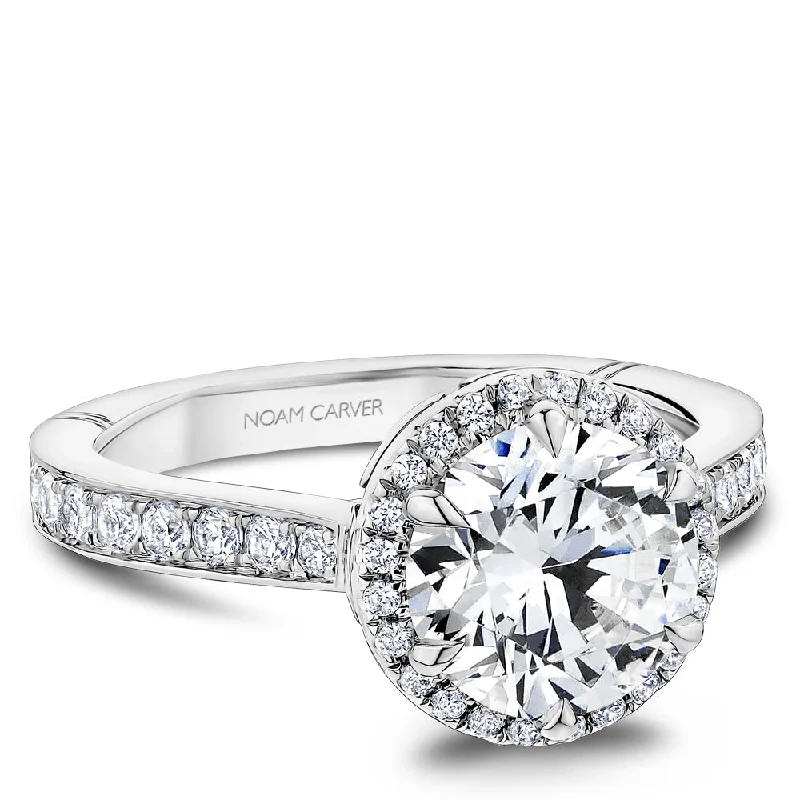 Women’s engagement rings with yellow diamonds-Noam Carver Engagement Ring