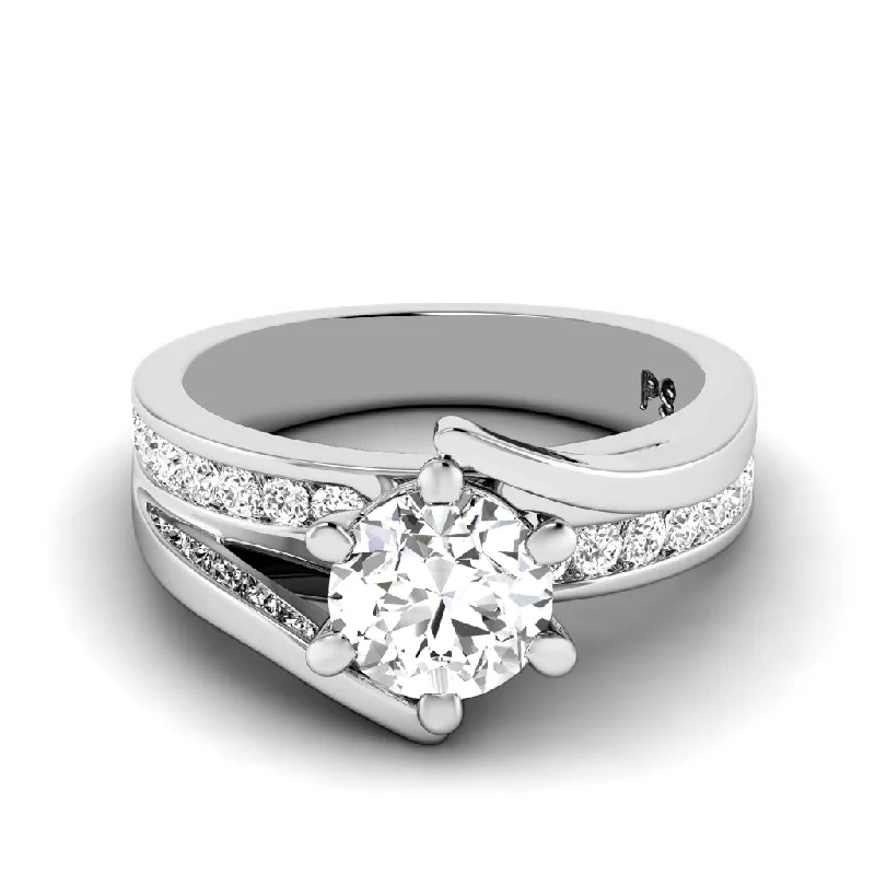 Women’s cushion cut engagement rings-0.85-3.35 CT Round Cut Lab Grown Diamonds - Engagement Ring