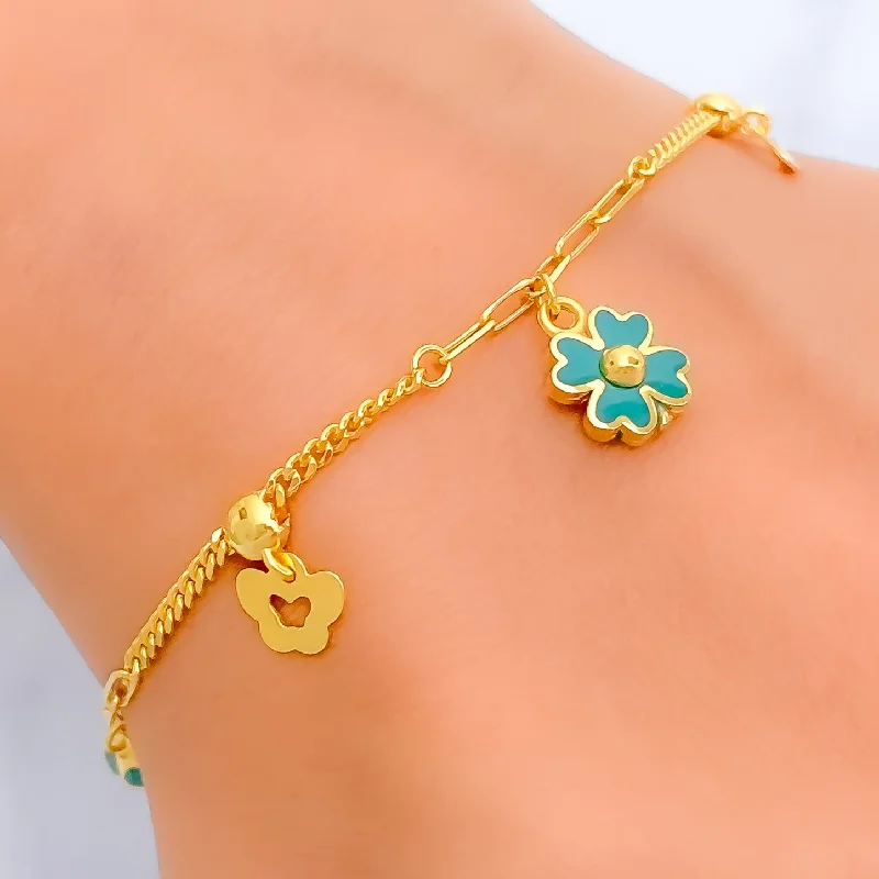 Women’s infinity bangle bracelets-Exquisite 21k Charm Bracelet