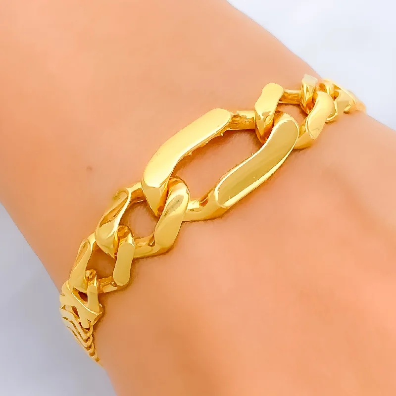 Women’s elegant gold bracelets-Golden Elegant 22k Gold Bracelet