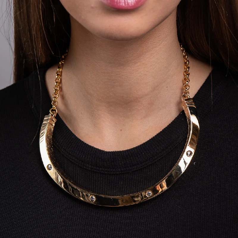 Women’s spiritual necklaces-Screws Collar Necklace