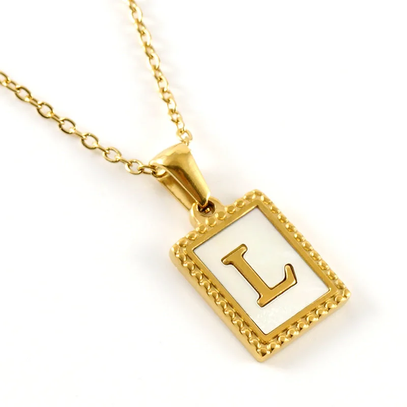 Gold L (Including Chain)