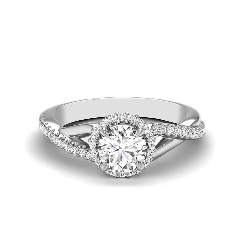 Women’s romantic engagement rings-0.60-1.75 CT Round Cut Diamonds - Engagement Ring