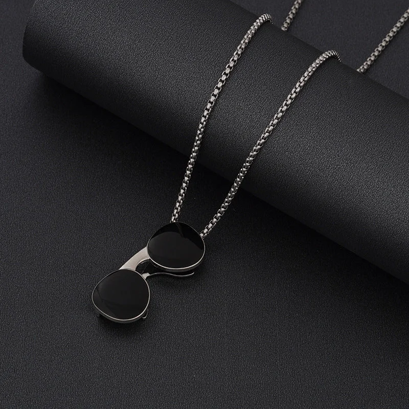 Sunglasses Titanium Steel Necklace 60cm