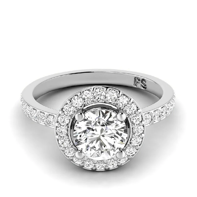 Women’s princess cut solitaire engagement rings-0.85-3.35 CT Round Cut Lab Grown Diamonds - Engagement Ring