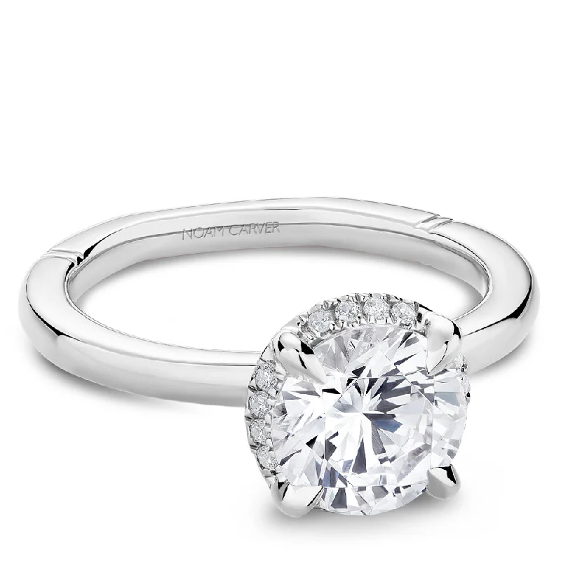 Women’s emerald cut engagement rings-Noam Carver Engagement Ring