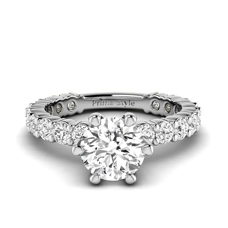 Women’s cushion cut engagement rings-1.80-4.30 CT Round Cut Lab Grown Diamonds - Engagement Ring