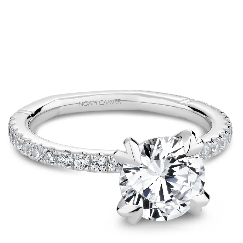 Women’s white gold engagement rings-Noam Carver Engagement Ring