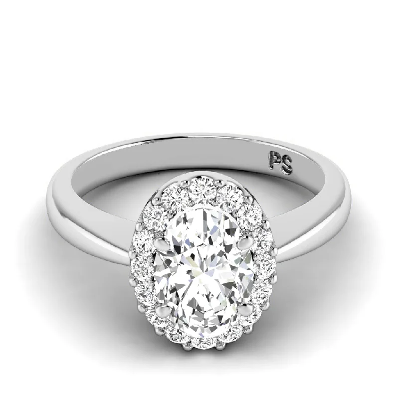 Women’s designer engagement rings-0.65-1.80 CT Round & Oval Cut Diamonds - Engagement Ring