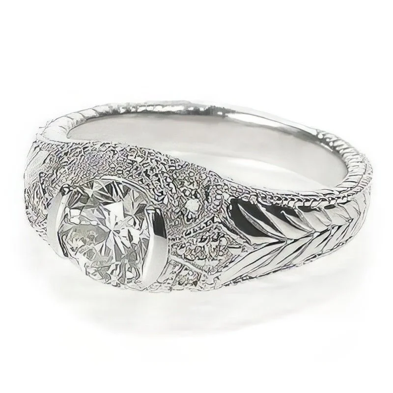 Women’s custom halo engagement rings-0.60-1.75 CT Round Cut Diamonds - Engagement Ring