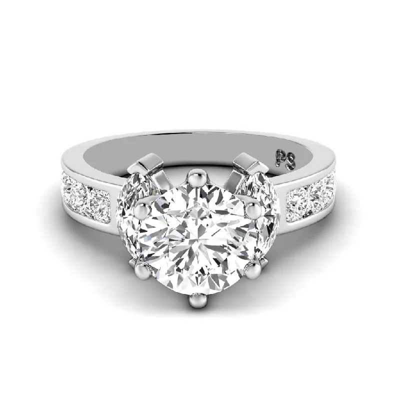 Women’s minimalist engagement rings-1.20-2.35 CT Round & Marquise Cut Diamonds - Engagement Ring