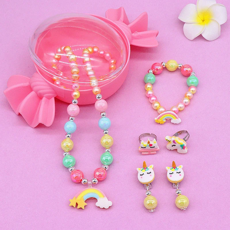 Candy Box + Rainbow Necklace 6-Piece Set