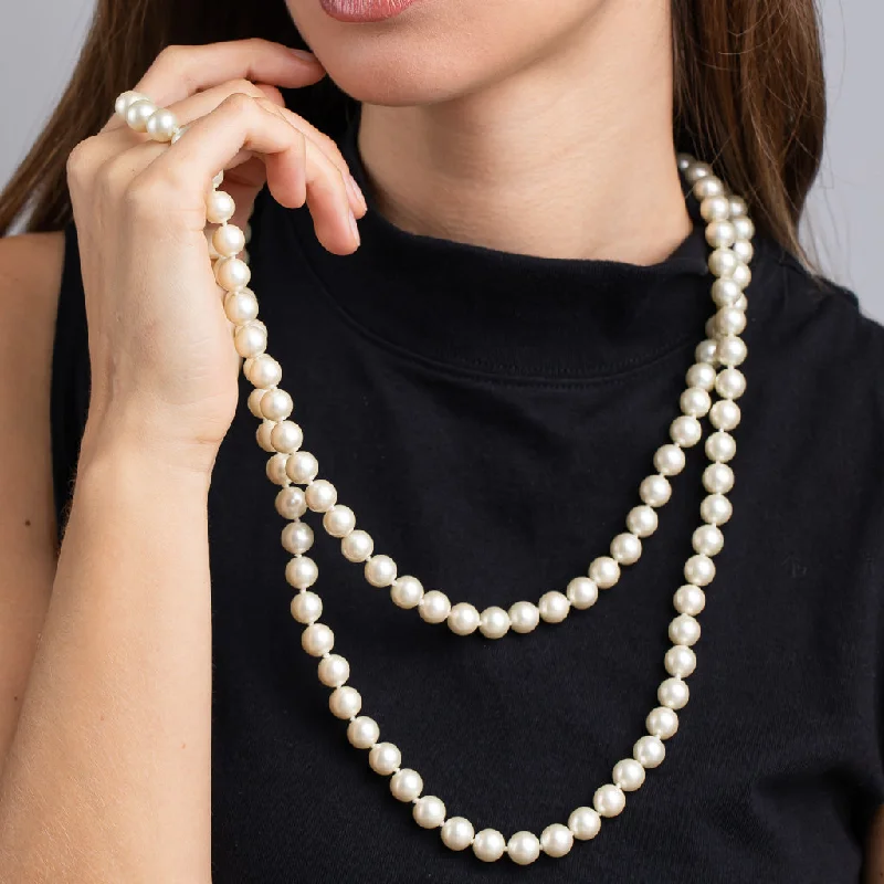 Women’s fashionable necklaces-Cultura Pearl Rope Necklace