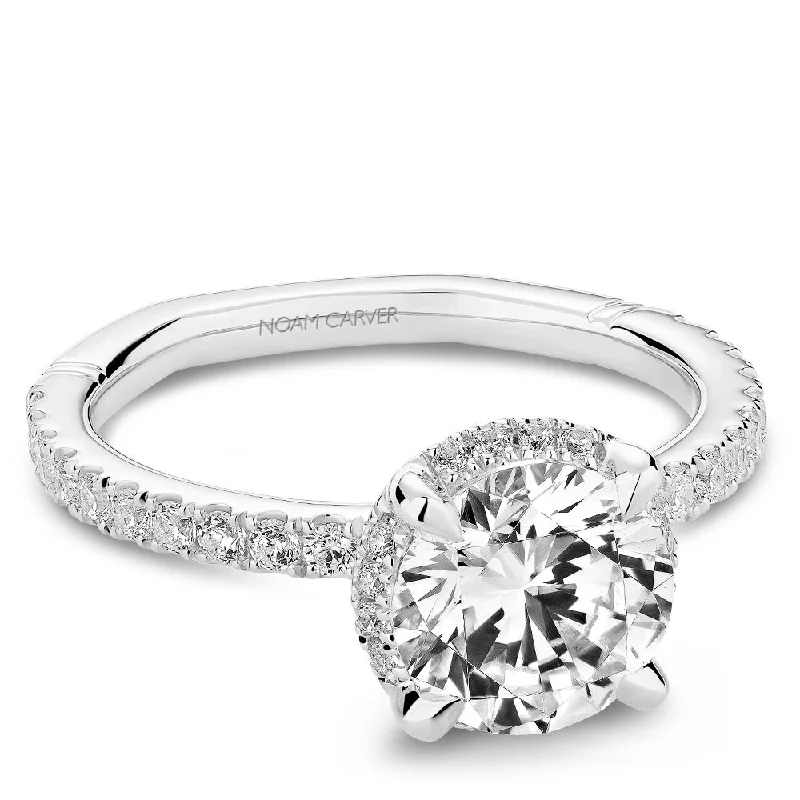 Women’s oval engagement rings-Noam Carver Engagement Ring