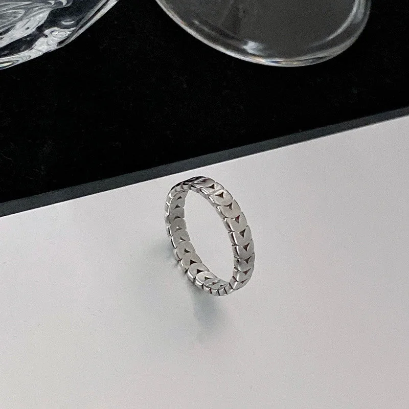 Wheat Ring Silver J09