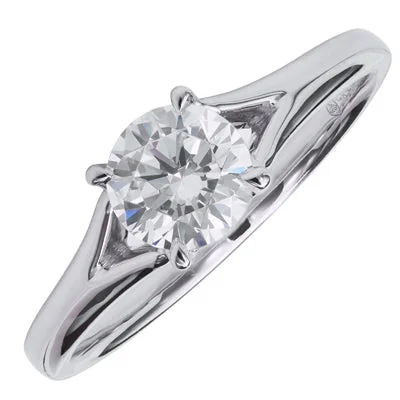 Women’s unique gemstone engagement rings-Daydream Solitaire Engagement Ring Setting in 14kt White Gold