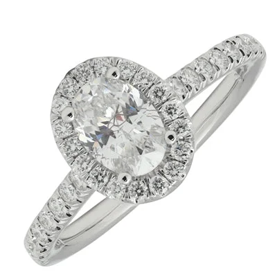 Women’s infinity engagement rings-Martin Flyer Diamond Engagement Ring Setting in 14kt White Gold (1/3ct tw)