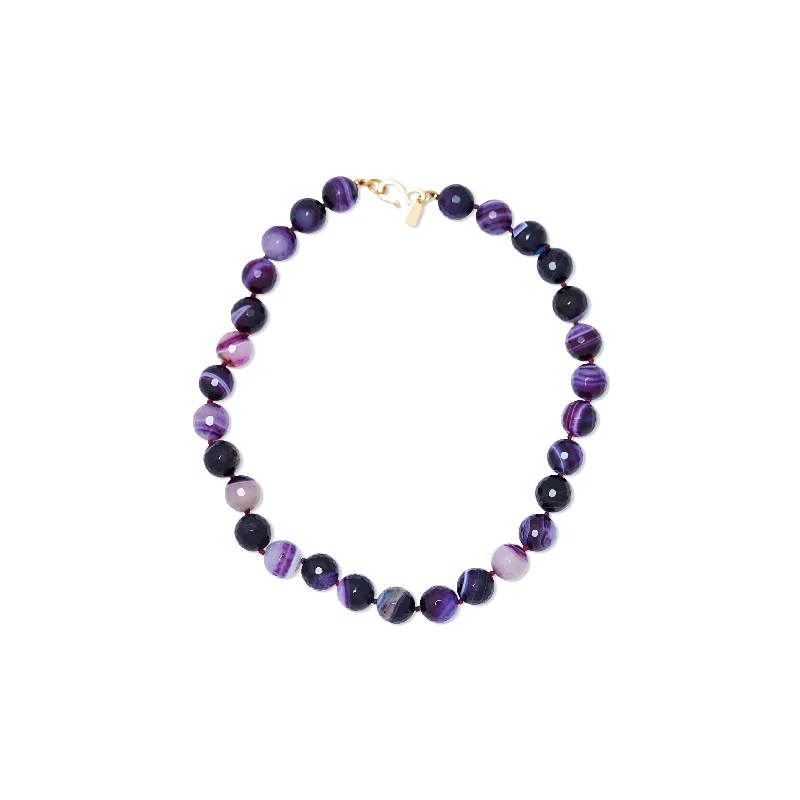 Women’s colorful gemstone necklaces-Amethyst Glow Necklace