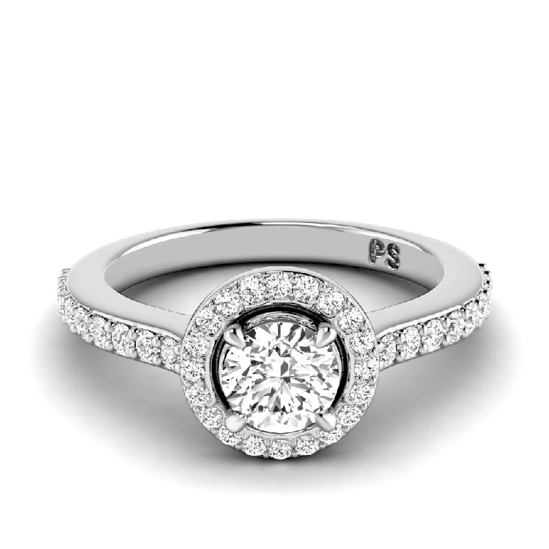 Women’s engagement rings with black diamonds-0.75-1.90 CT Round Cut Diamonds - Engagement Ring