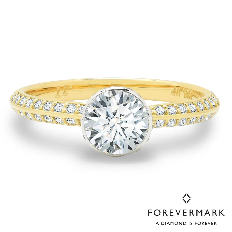 Women’s engagement rings with vintage appeal-Diamond Engagement Ring in 18kt Yellow Gold (1ct tw)