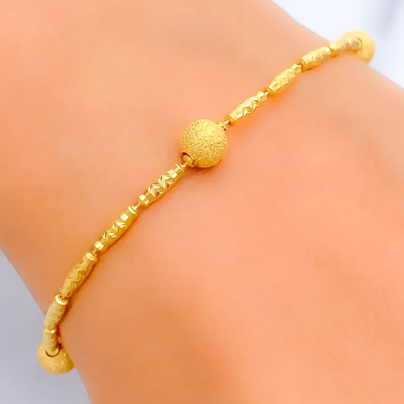 Women’s modern bangles-Exclusive Everyday 22K Gold Bracelet