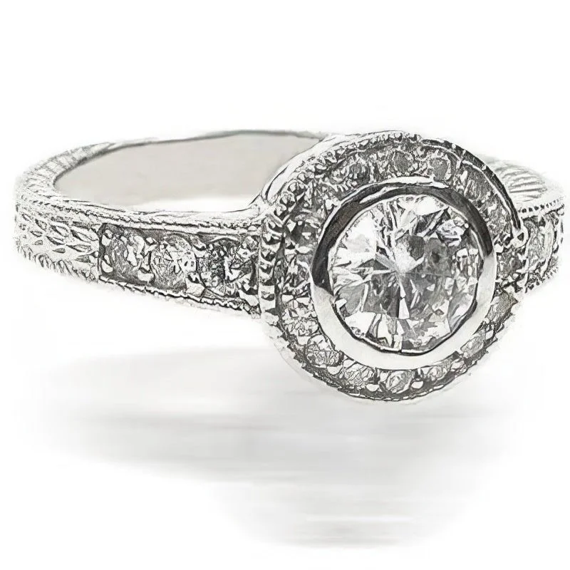 Women’s unique gemstone engagement rings-0.85-2.00 CT Round Cut Diamonds - Engagement Ring