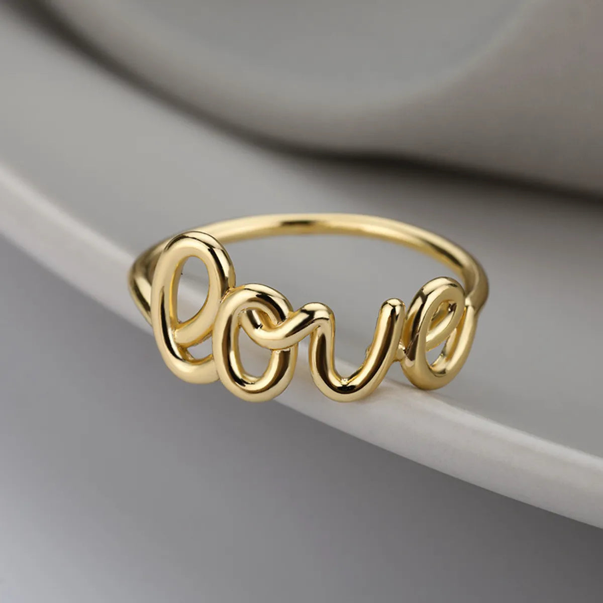 Women’s adjustable rings-Romantic Love Copper Plating Rings