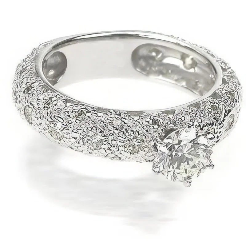 Women’s vintage style engagement rings with diamonds-1.85-3.00 CT Round Cut Diamonds - Engagement Ring