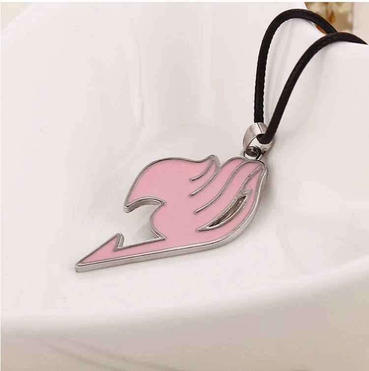 Women’s silver pendant necklaces-Fashion Jewel Fairy Tail Guild Logo Necklace Clavicle Chain Necklace Wholesale