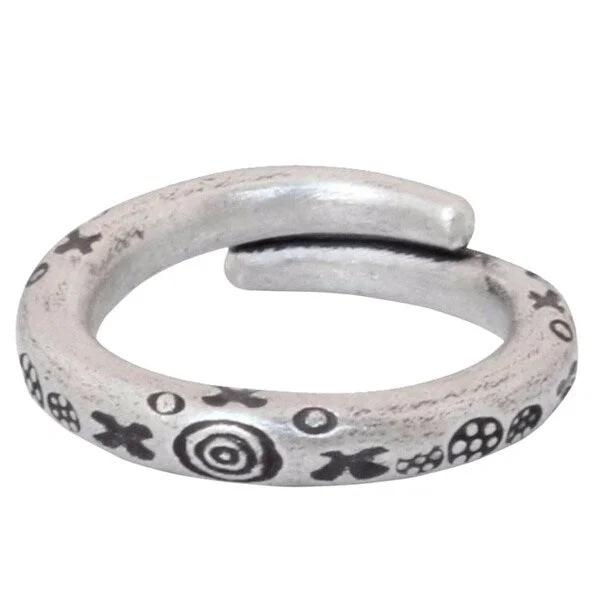 Women’s silver stackable rings-Handmade Men's Silver 'Karen Mystique' Wrap Ring(Thailand) (Thailand)