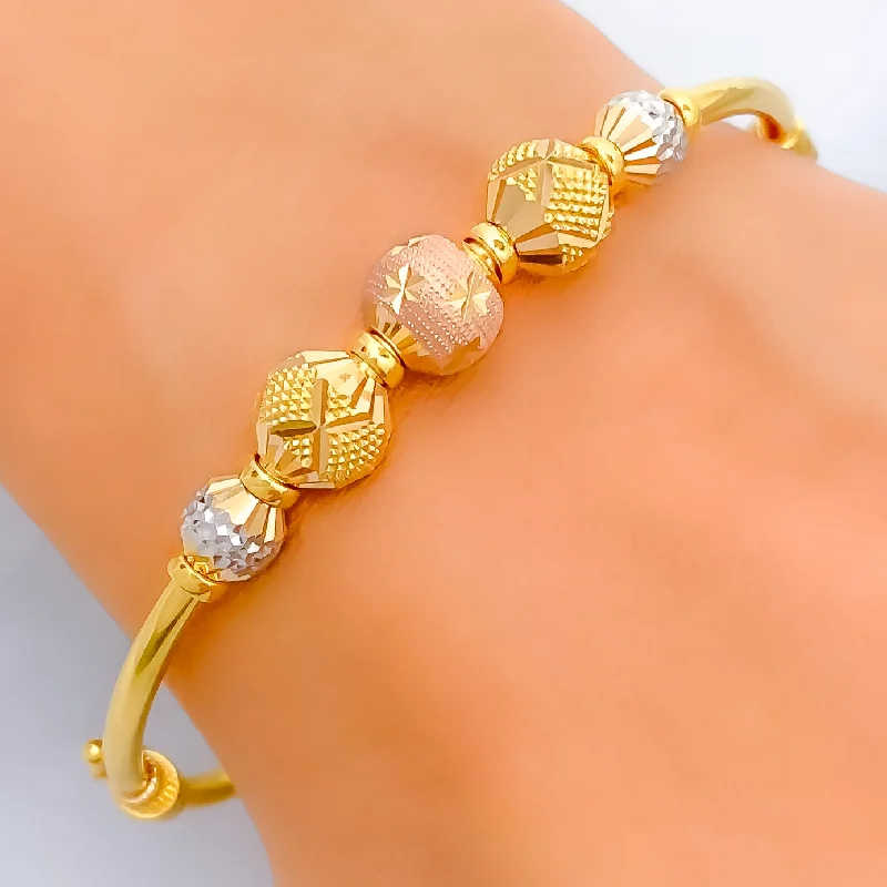 Women’s vintage bracelets-Ethereal Lovely 22k Gold Bangle Bracelet