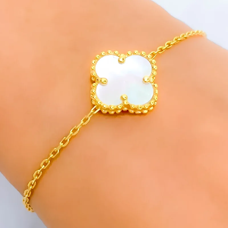 Women’s fancy bracelets-Special Lush 21k Gold Bracelet