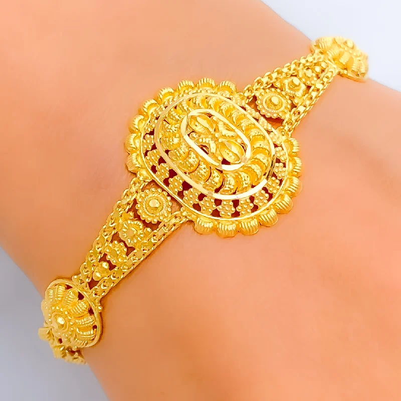 Women’s leather bracelets-Ethereal Lovely 22k Gold Bracelet