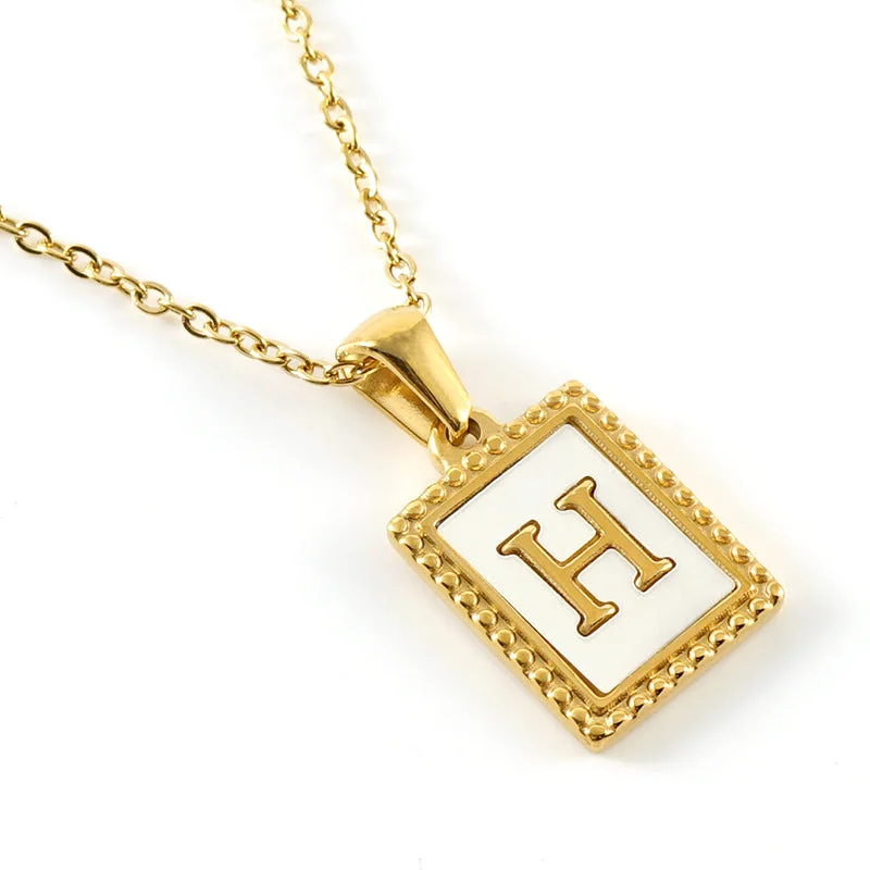 Gold H (Including Chain)