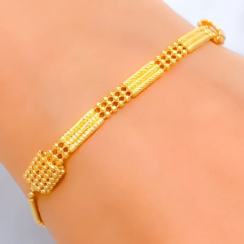 Women’s modern bracelets-Lovely Chic 22K Gold Bracelet