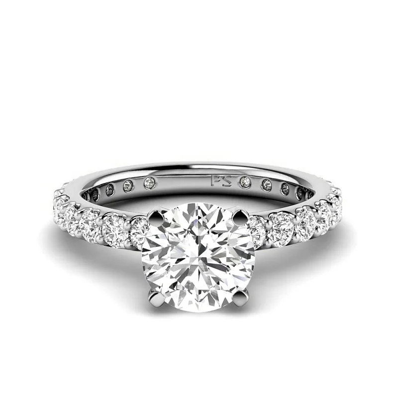 Women’s classic solitaire engagement rings-1.40-3.90 CT Round Cut Lab Grown Diamonds - Engagement Ring